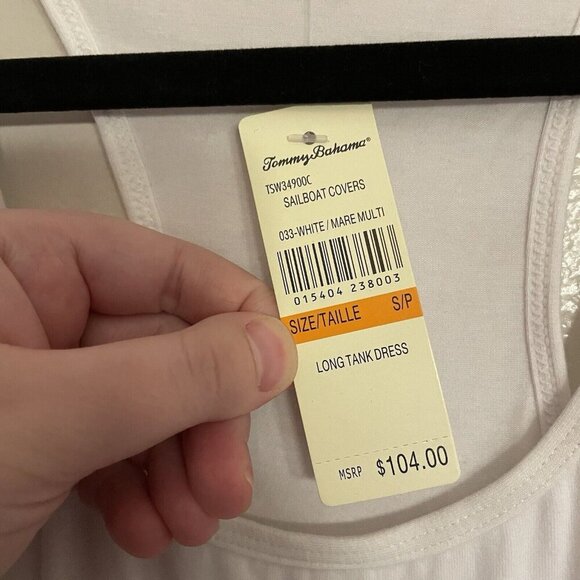 Tommy Bahama Wmn S Nautical Sailboat Maxi Racerback Cover Up Long Tank Dress NWT - Picture 6 of 9